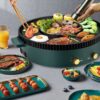 Bếp nồi lẩu tròn đa năng 2 trong 1 BBQ nướng - nước FukiCare